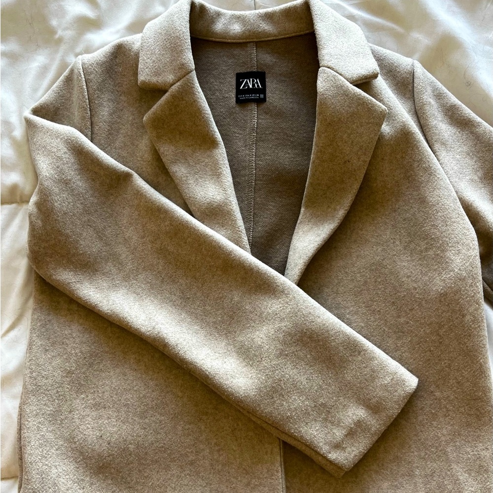 Zara Long Cloth Wool Coat